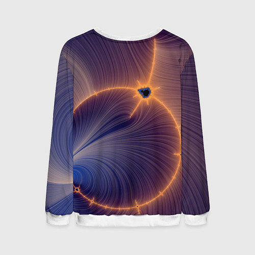 Мужской свитшот Black Hole Tribute design / 3D-Белый – фото 2