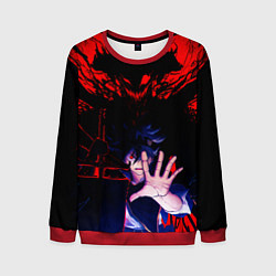 Мужской свитшот Аста и его черный демон Черный клевер