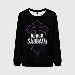 Свитшот мужской Black Sabbat Cross, цвет: 3D-черный