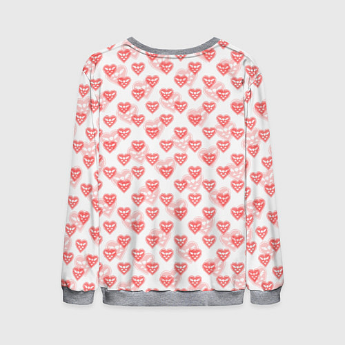 Мужской свитшот DELTARUNE PATTERN LOGO / 3D-Меланж – фото 2