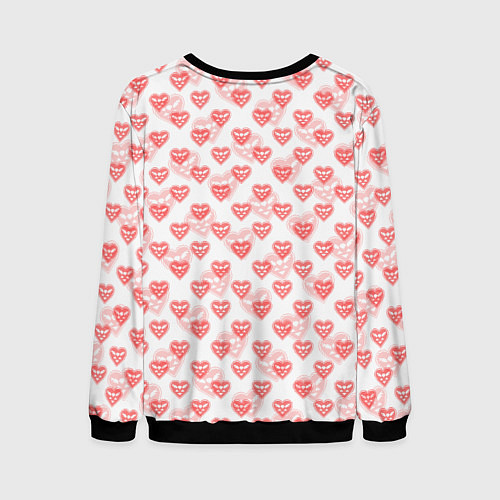 Мужской свитшот DELTARUNE PATTERN LOGO / 3D-Черный – фото 2