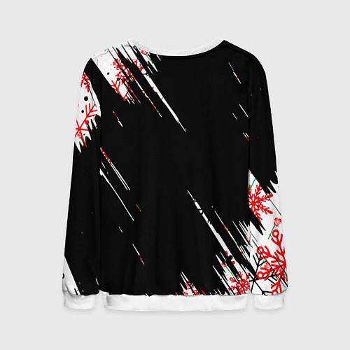 Мужской свитшот Новогодний PAYTON MOORMEIE ТИКТОКЕР / 3D-Белый – фото 2