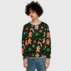 Свитшот мужской НОВЫЙ ГОД 2022 АТМОСФЕРА, цвет: 3D-меланж — фото 2