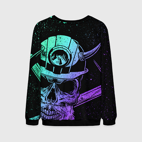 Мужской свитшот Deep Rock Galactic - Dander Darkness Dwarves / 3D-Черный – фото 2