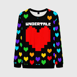 Мужской свитшот UNDERTALE HEART COLOR HEROES