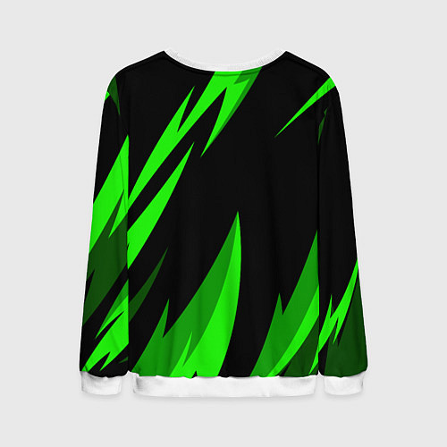 Мужской свитшот RAZER GREEN / 3D-Белый – фото 2