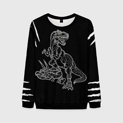 Мужской свитшот Тираннозавр Скелет