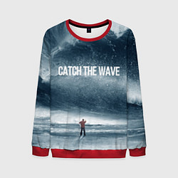 Свитшот мужской Волна мыслей, цвет: 3D-красный
