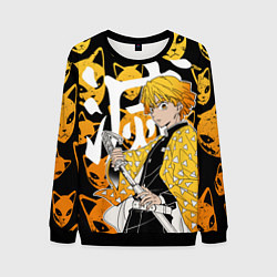 Свитшот мужской ЗЕНИЦУ ZENITSU СТИЛЬ ГРОМА, цвет: 3D-черный