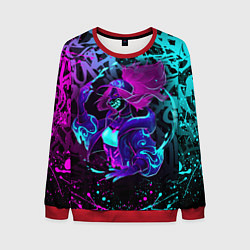 Мужской свитшот KDA NEON GRAFFITI LEAGUE OF LEGENDS