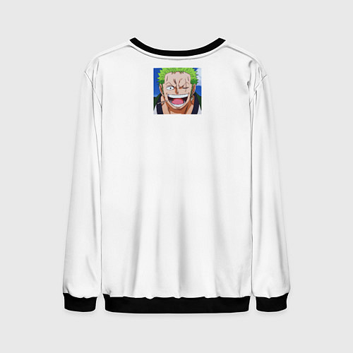 Мужской свитшот One piece zoro / 3D-Черный – фото 2