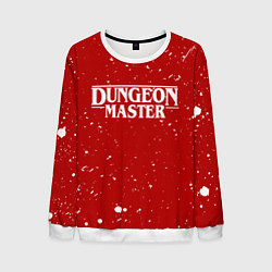 Свитшот мужской DUNGEON MASTER BLOOD ГАЧИМУЧИ КРАСНЫЙ, цвет: 3D-белый