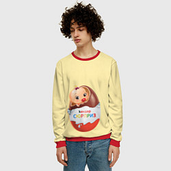 Свитшот мужской Киндер сюрприз, цвет: 3D-красный — фото 2