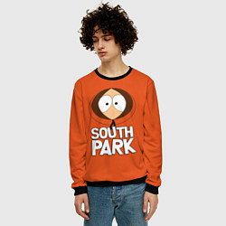 Свитшот мужской Южный парк Кенни South Park, цвет: 3D-черный — фото 2
