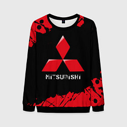 Свитшот мужской MITSUBISHI Mitsubishi Краски, цвет: 3D-черный