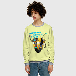 Свитшот мужской CL4P-TP даёт пять, цвет: 3D-меланж — фото 2