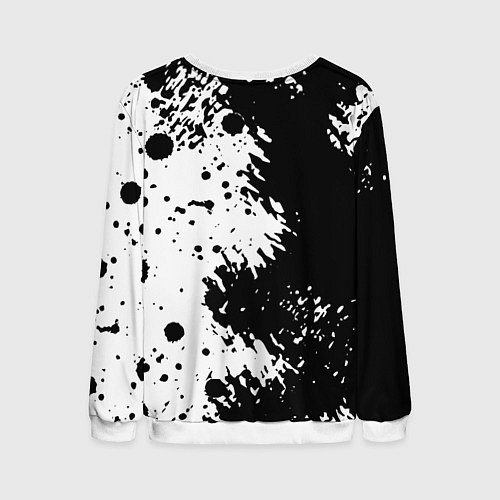 Мужской свитшот The Witcher black & white / 3D-Белый – фото 2