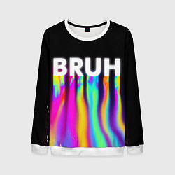 Свитшот мужской BRUH Братан, цвет: 3D-белый