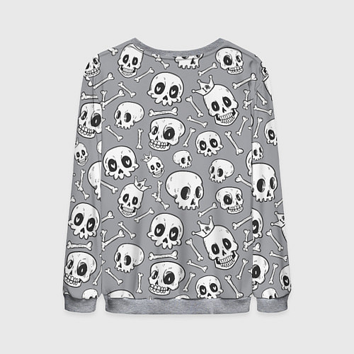 Мужской свитшот Skulls & bones / 3D-Меланж – фото 2