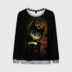 Свитшот мужской Бенди Bendy And The Ink Machine, цвет: 3D-меланж