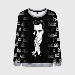 Мужской свитшот Крёстный отец Лого паттерн