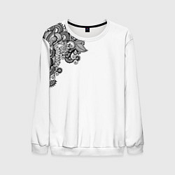 Мужской свитшот Черно Белые КруЖева