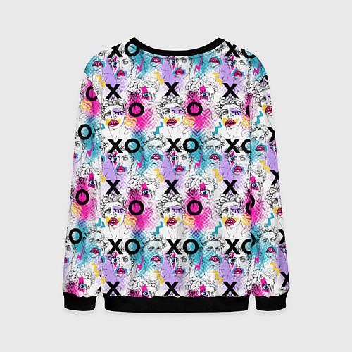 Мужской свитшот ХО-ХО мем / 3D-Черный – фото 2