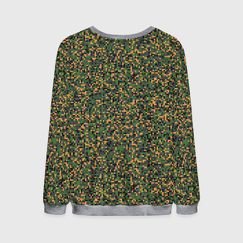Мужской свитшот Цифровой Пиксельный Камуфляж / 3D-Меланж – фото 2