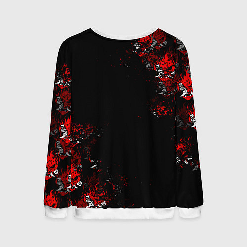 Мужской свитшот КИБЕРПАНК 2077 SAMURAI CYBERPUNK 2077 / 3D-Белый – фото 2