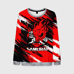 Мужской свитшот SAMURAI CYBERPUNK 2077 КИБЕРПАНК 2077