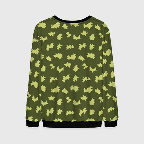 Мужской свитшот Пограничник камуфляж / 3D-Черный – фото 2