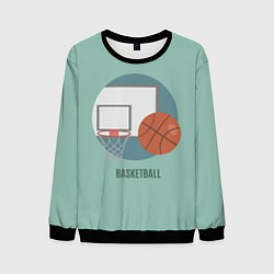 Свитшот мужской Basketball Спорт, цвет: 3D-черный
