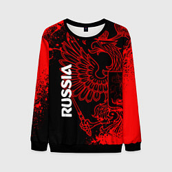 Свитшот мужской Russia Герб страны, цвет: 3D-черный