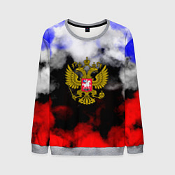 Свитшот мужской Russia Облока, цвет: 3D-меланж