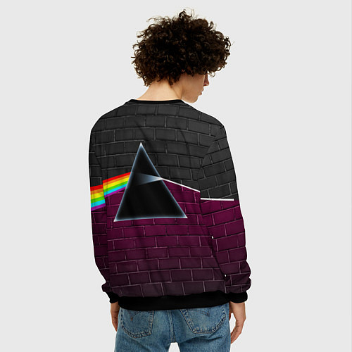 Мужской свитшот PINK FLOYD ПИНК ФЛОЙД / 3D-Черный – фото 4