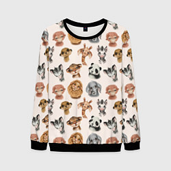Мужской свитшот Милые дикие животные