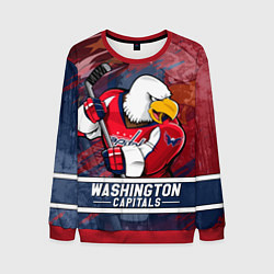 Свитшот мужской Вашингтон Кэпиталз Washington Capitals, цвет: 3D-красный