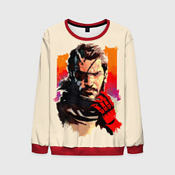Свитшот мужской Босс с повязкой, цвет: 3D-красный