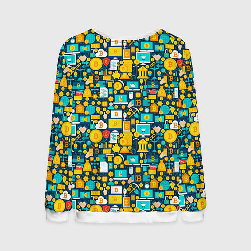 Мужской свитшот Трейдер Криптовалют / 3D-Белый – фото 2