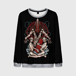 Свитшот мужской Пирамидоголовый и медсестрички, цвет: 3D-меланж