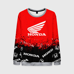 Свитшот мужской Honda sport брызги, цвет: 3D-меланж