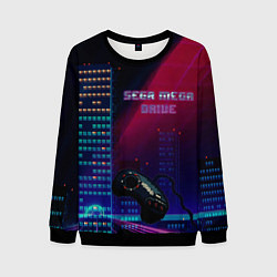 Свитшот мужской SEGA MEGA DRIVE, цвет: 3D-черный