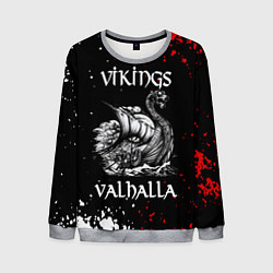 Свитшот мужской Викинги: Вальхалла Vikings: Valhalla, цвет: 3D-меланж