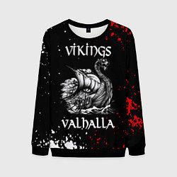 Свитшот мужской Викинги: Вальхалла Vikings: Valhalla, цвет: 3D-черный