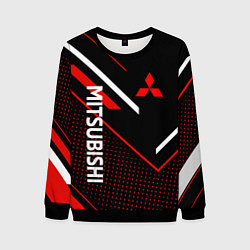 Свитшот мужской Митсубиси, Mitsubishi Спорт, цвет: 3D-черный
