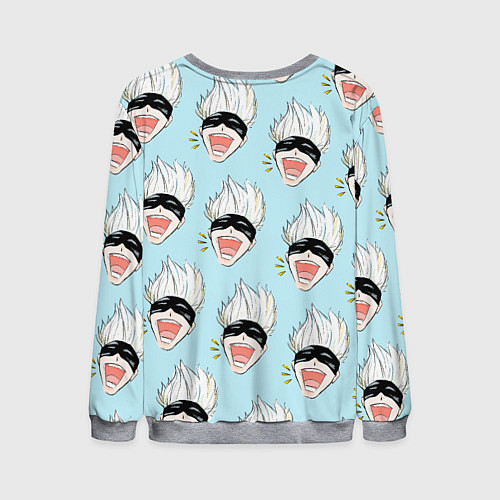 Мужской свитшот Узор с Сатору / 3D-Меланж – фото 2