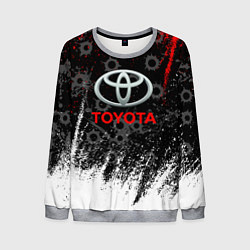 Свитшот мужской Toyota следы от пуль, цвет: 3D-меланж