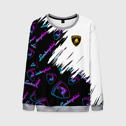 Свитшот мужской Lamborghini pattern gradient, цвет: 3D-меланж