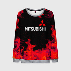 Мужской свитшот Mitsubishi пламя огня