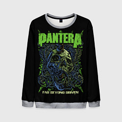 Мужской свитшот Pantera green череп
